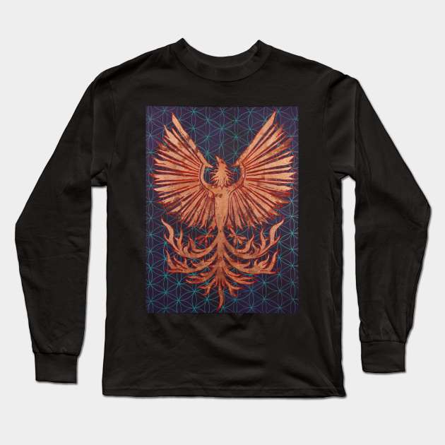 Pheonix Rising Long Sleeve T-Shirt by Raybomusic01